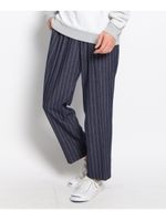 ストライプイージーパンツ/チャコールグレー(314)