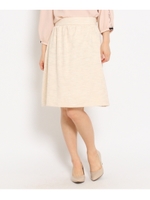 ブッチャー生地ギャザースカート/ライトベージュ(051)