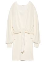 ニットタンクワンピース×カーデセット/WHT