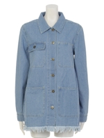 デニムカバーオールジャケット/INDIGO