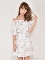 チューリップフリルワンピース/イエロー