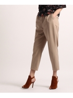 ハイウエストテーパードパンツ/ベージュ(052)