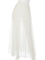 裾スカラップレーススカート/ホワイト