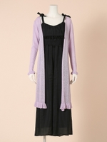 パステルロングカーディガン/ラベンダー