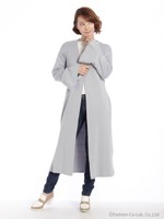 フレア袖ロングカーデ/ライトブルー