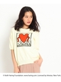 【別注】Keith Haring イラストニット/オフホワイト(003)