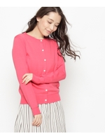 クルーネックニットカーディガン/マスタード(033)