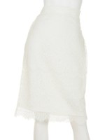 レースタイトスカート/ホワイト