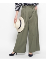 ツータックチノフレアパンツ/キャメル(041)