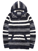 【GELATO PIQUE HOMME】’スムーズィー’ボーダーパーカ/GRY