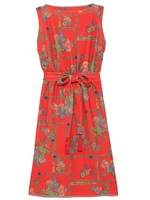 ガーデン柄ベアワンピース/RED