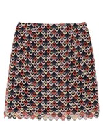 スカラップレース台形スカート/NVY