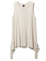 ミラノリブニットチュニック/ベージュ