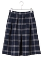 チェックフレアースカート/アイボリー