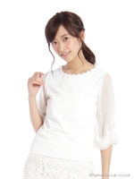 R/Nしゃり2リフ゛モチーフ付PO　3/クリーム