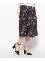 CRACCORONフラワージョーゼットスカート/グレー(112)