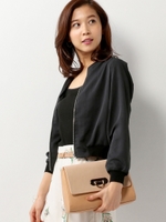 〓★JC PE 後ろボリューム リブブルゾン/BLACK