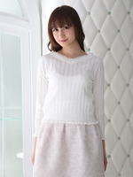 アイレットリブ両ＶレースP/O/レッド