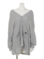 ハッピー変形カーディガン/グレー