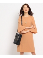 （洗える）[L]マサールプレーンワンピース/ピンク系(076)