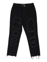 【emmaコラボ】ダメージデニムPT/ブラック