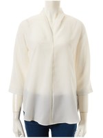 シンプルスキッパーブラウス/ベージュ