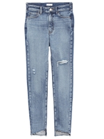 美脚デニムスキニーパンツ/BLK