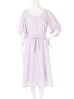 からみストライプワンピース/すみ黒(010)