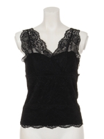 【chille anap】パッド入りレースタンクトップ/BK