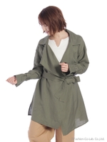 袖ボリュームコート/ベージュ