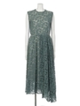 [GREED]PAISLEY JACQUARD Flare Dress/IVORY