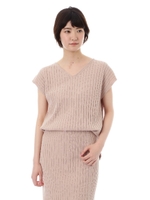 サマーリブニットセットアップニット/ピンク(090)