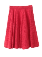 レースフレアスカート/ホワイト