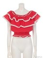 DR frill rococo TOPS/ホワイト