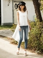 Liberty Denim J/Wアンクルパギンス/L/BLU