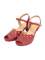 【an another angelus】レースカットワークサンダル/RED