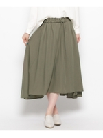 ヴィンテージサテンフレアロングスカート/ピンク(072)