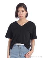 バックリングTトップス/ブルー