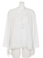 (IMOGENE)レースプルオーバー/WHITE LT