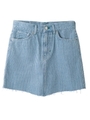 CUT OFF MINI SKIRT/ライトインディゴ