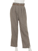 サイドスリットパンツ/YELLOW