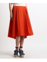 ミモレテールカットスカート/ワインレッド(063)