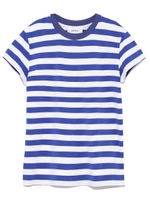 太ボーダーTシャツ/BLU