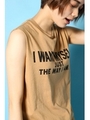 【AZUL by moussy】I WANT MY SELF T/BLK