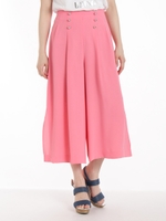 前ボタンタックガウチョPT/ピンク