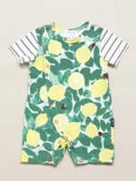 シチリアレモンプリントカバーオール/グリーン