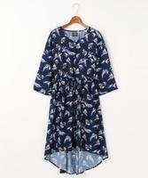 花柄イレヘムロマンチックワンピース