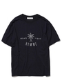 【GELATO PIQUE HOMME】サマープリントTシャツ/NVY