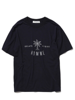 【GELATO PIQUE HOMME】サマープリントTシャツ/NVY