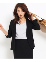 【VERY6月号掲載】（洗える）ジュリアライクノーカラージャケット/キャメル(641)